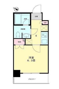 コスモリード目黒学芸大学イースト 312 間取り図