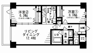 レジディア目白 302 間取り図