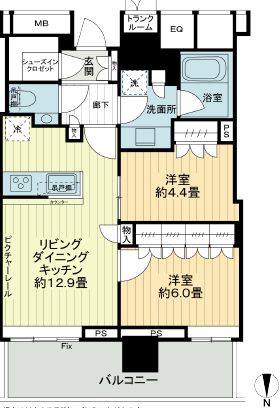 ザ・パークハウス晴海タワーズ ティアロレジデンス 11階 間取り図