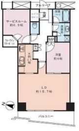 キャピタルマークタワー 38階 間取り図