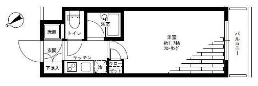 パレステュディオ渋谷イースト 2階 間取り図