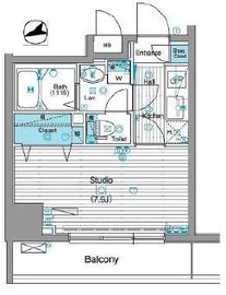 グランド・ガーラ銀座 8階 間取り図