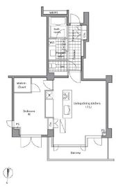 レジディア御殿山 302 間取り図