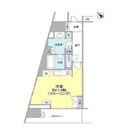 プリズムタワー 18階 間取り図