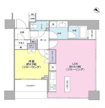 ザ・ヒルトップタワー高輪台 10階 間取り図