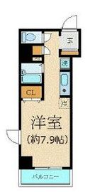 エスコート麻布十番 7階 間取り図