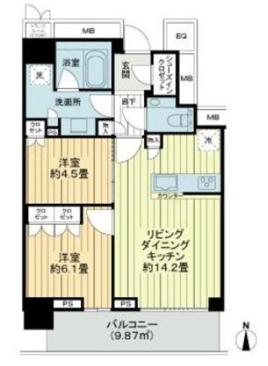 ザ・パークハウス晴海タワーズ ティアロレジデンス 31階 間取り図