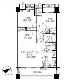 ベイサイドステージ東京 13階 間取り図