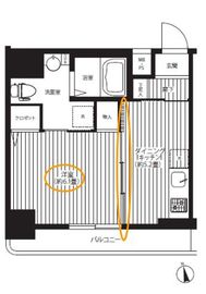 リーノ新宿若松町 302 間取り図