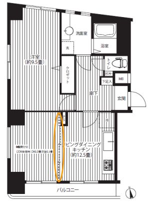 リーノ新宿若松町 1102 間取り図