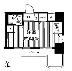 リーノ新宿若松町 1101 間取り図