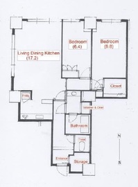 恵比寿ガーデンテラス壱番館 5階 間取り図