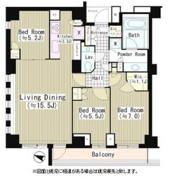 パークコート元麻布ヒルテラス 2階 間取り図