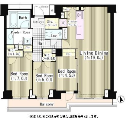 パークコート元麻布ヒルテラス 2階 間取り図