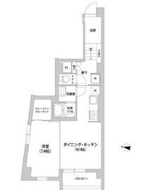 テラス護国寺 204 間取り図