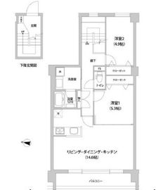 テラス護国寺 302 間取り図