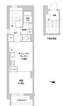 テラス護国寺 304 間取り図