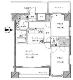 リーガルタワー神保町 8階 間取り図