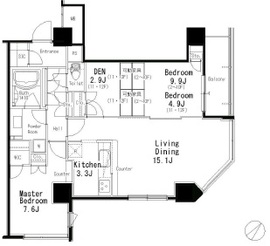 MFPR目黒タワー 305 間取り図