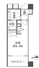 シティハウス東京新橋 5階 間取り図