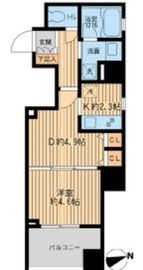 クリオ戸越銀座壱番館・弐番館 1-1203 間取り図