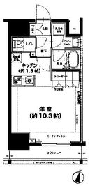 メインステージ神田須田町 403 間取り図