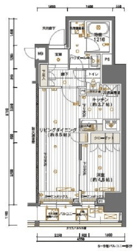 メインステージ神田須田町 3階 間取り図