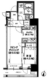 メインステージ神田須田町 304 間取り図