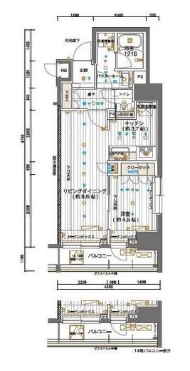 メインステージ神田須田町 1203 間取り図