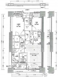 クレッセント東京ビュータワー 18階 間取り図