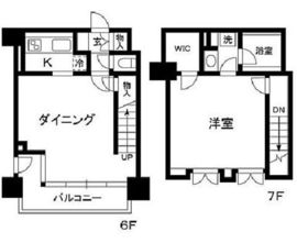 麻布十番ハイツ 602 間取り図