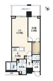 クロスエアタワー 18階 間取り図