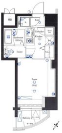 リクレイシア三田 3階 間取り図
