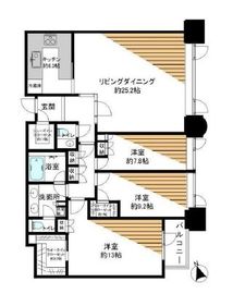 青山パークタワー 19階 間取り図