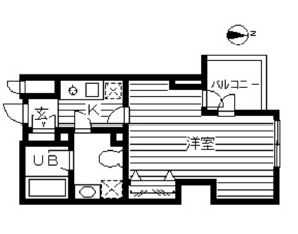 ドゥーエ幡ヶ谷 1604 間取り図