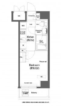 プラウドフラット小石川 703 間取り図