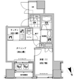 ウエストパークタワー池袋 1514 間取り図