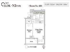 アパートメンツ元麻布内田坂 601 間取り図