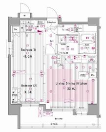 ガーラ三田慶大前 9階 間取り図