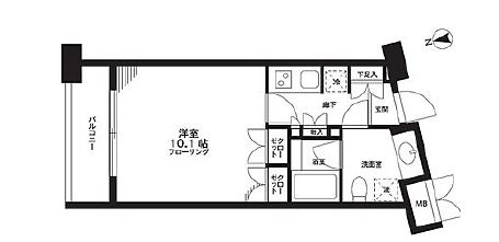 オーキッドレジデンス神楽坂 223 間取り図