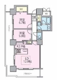 ロイヤルパークスタワー南千住 1401 間取り図