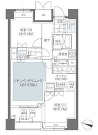 メゾンカルム本郷 1404 間取り図