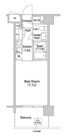 コンフォリア南砂町 304 間取り図