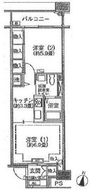 シティコート目黒 3-503 間取り図