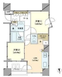 パークコート目黒青葉台ヒルトップレジデンス 2階 間取り図