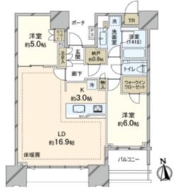 ドゥ・トゥール 11階 間取り図