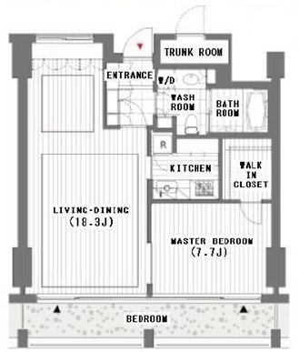 表参道ヒルズゼルコバテラス ウエスト 4階 間取り図