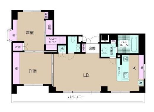 カイザー赤坂ビル 801 間取り図