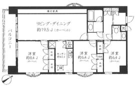 虎ノ門ガーデン 5階 間取り図