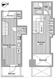 アクシア麻布 9階 間取り図